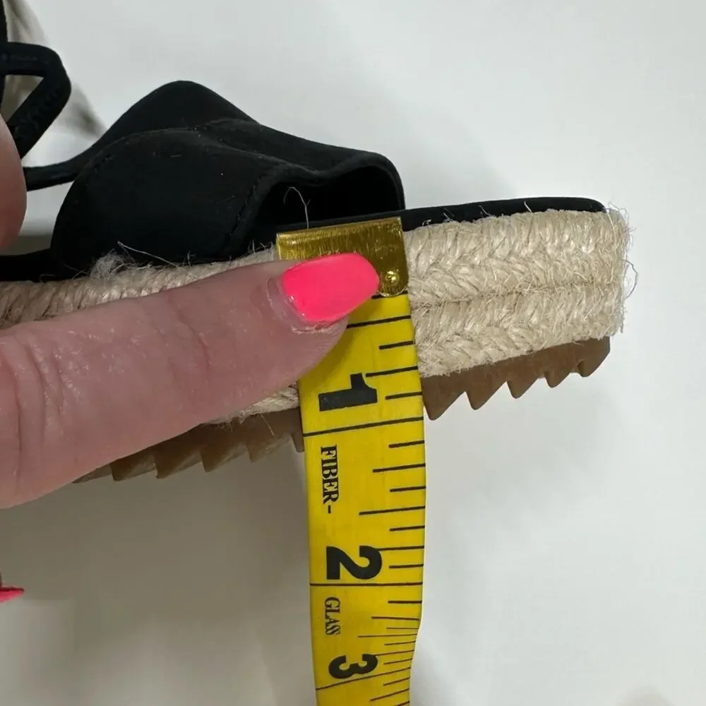 NWOB | Eileen Fisher | Wanda Tumbled Nubuck Espadrille | Black | Sizes 5.5 & 6